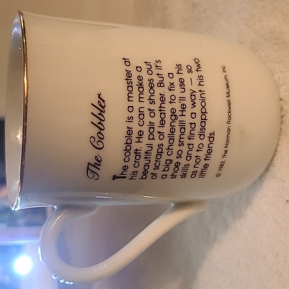 Norman Rockwell the cobbler 1982 vintage mug - Picture 5 of 6